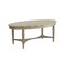 Homeroots 50" Antiqued White Solid Wood Oval Distressed Coffee Table 286349 - alternate 5