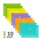 C-Line Products 8-1/2" x 11" Assorted Reusable Top Load XL Poly Envelope with Hook and Loop Closure, 10/PK 58030 - alternate 1