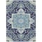 Homeroots 5' X 8' Navy Blue Ivory And Black Oriental Washable Indoor Outdoor Area Rug 600169 - alternate 4