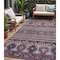 Homeroots 5' X 8' Purple Plum And Gray Tribal Washable Indoor Outdoor Area Rug 615423 - alternate 1