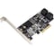 Syba Multimedia SYBA Multimedia SI-PEX40138 4 Port Non-Raid SATA III 6Gbps & M.2 B Key 2242 PCI-e x4 Controller Card SI-PEX40138 - alternate 1