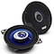 Pyle 6 in x 8 in Car Sound Speakers, 4-Way, 360W, Butyl Rubber Surround, 4 Ohm Impedance, Piezo Tweeters PL683BL - alternate 1