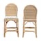 Bali & Pari Bilu Bohemian Natural Rattan 2-Piece Counter Stool Set 253-2PC-13661-ZORO - alternate 3