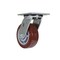 Vestil Polyurethane Swivel Caster 5 In. Diameter x 2 In. Width 600 Lb. Capacity Maroon/Gray CST-VE-5X2PUP-S - alternate 5