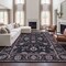 Jonathan Y Arabella Vintage Floral Border Non-Slip Machine-Washable Dark Gray/Multi 9 ft. x 12 ft. Area Rug VOR107G-9 - alternate 2
