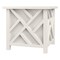 Pure Garden Lattice Design Outdoor Planter Box 15.5" Square 16.5" Tall White Decorative Plant Pots, 2PK 50-LG1359-2 - alternate 2