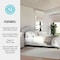 Martha Stewart Amelia Full Upholstered Platform Bed w/Curved Headboard and Cushioned Siderails, Wood Slat, Gray TW-3WDB02B-F-GY-MS - alternate 3