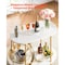Vevor 2 Tiers Bar Cart Home Kitchen Serving Carts w/ Wine Rack Glass Holder Gold SS-8 - alternate 2