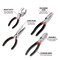 Performance Tool 4-Piece Drop-Forged Steel Pliers Set W1783 - alternate 2