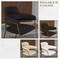 Leisuremod Axis Collection Modern Gold Dining Chair in Black, 4PK ACG22BL4 - alternate 3