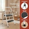 Wrightmaster 2-Step Folding Steel Step Stool, 7 ft. Reach with Non-Marring Feet, 330 lbs. Capacity Zoro1172FA-B - alternate 2