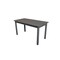 Homeroots 60" Gray Solid Wood Dining Table 548921 - alternate 4