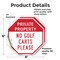Signmission Private Property No Golf Carts Plea, 6 inch X 6 inch, Vinyl Decal, 2PK OC-D-2PACK-6-164 - alternate 3