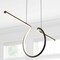 Jonathan Y Ali 34.5" Dimmable Adjustable Integrated LED Metal Linear Pendant, Black JYL7029B - alternate 4