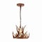 Jonathan Y Nelle 11.5" Adjustable Resin Antler 3-Light LED Chandelier, Brown JYL6313A - alternate 1