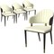 Leisuremod Aria Modern Dining Chair in Leather and Iron Legs with Curved Back in Black, 4PK AC45BL4 - alternate 1