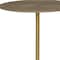 Homeroots 15" Gold and White Iron and Wood Tray Table 605412 - alternate 2