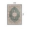 World Rug Gallery Traditional Oriental Medallion Washable Non Slip Area Rug 3 ft x 5 ft Green WR84GREEN3X5 - alternate 3