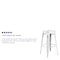 Flash Furniture 30" High Backless Distressed White Metal Barstool ET-BT3503-30-WH-GG - alternate 4
