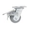 Vestil Thermoplastic Rubber Swivel With Total Brake Caster 4 In. x 2 In. 485 lb Light Gray CST-VE-4X2TPR-SWTB - alternate 3