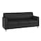 Flash Furniture HERCULES Diplomat Black LeatherSoft Sofa with Clean Line-Stitched Frame and Chrome Legs BT-827-3-BK-CHR-GG - alternate 1