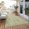 Homeroots 3' X 5' Artichoke Green Oriental Washable Non Skid Indoor Outdoor Area Rug 563739 - alternate 3