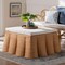 Bali & Pari Palm Scallop Natural Rattan Ottoman, 39" Square 259-14088-ZORO - alternate 5