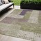 Homeroots 5' X 8' Green Purple And Pink Geometric Washable Indoor Outdoor Area Rug 612413 - alternate 1