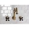 Kingston Brass Two-Handle Wall Mount Kitchen Faucet, Antique Brass KS1283PKX - alternate 3