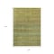 Homeroots 9' X 12' Green Copper And Teal Blue Striped Washable Indoor Outdoor Area Rug 637336 - alternate 4