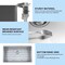 Wrightmaster 32 in. Undermount Single Bowl 18-Gauge Stainless Steel Kitchen Sink with Accessories ZOR-US3219-SS - alternate 2