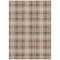 Homeroots 3' X 5' Brown Beige And Gold Plaid Washable Indoor Outdoor Area Rug 597093 - alternate 4