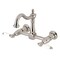 Kingston Brass Two-Handle Wall Mount Bridge Kitchen Faucet, Brushed Nickel KS1268PL - alternate 1