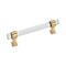 Amerock Glacio 5-1/16 in 128 mm Center-to-Center Clear/Champagne Bronze Cabinet Pull BP36655CCZ - alternate 1