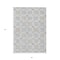 Homeroots 3' X 5' Silver Gray And Gold Floral Washable Indoor Outdoor Area Rug 595985 - alternate 4