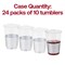 Smarty Had A Party 12 oz. Clear with Metallic Silver Thick Bottom Round Disposable Plastic Tumblers (240 Cups), 240PK 513S-CASE - alternate 2