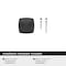 Amerock Garfield 1-3/16 inch (30mm) Length Matte Black Cabinet Knob, 25PK 25VMP37020MB - alternate 2