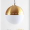 Jonathan Y Remy 15.75" Adjustable Iron/Glass Art Deco Mid-Century Globe LED Pendant, Brass Gold JYL9531A - alternate 4