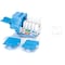 C2G 90&DEG; CAT5E RJ45 UTP KEYSTONE JACK - BLUE 35206 - alternate 1