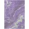 Homeroots 5' X 8' Purple Mint Green And Ivory Abstract Washable Indoor Outdoor Area Rug 618203 - alternate 5