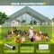 Wrightmaster 9.8 ft. x 9.8 ft. x 6.5 ft.  Large Metal Chicken Coop w/ Waterproof and Anti-Ultraviolet Cover ZR-5505P437813 - alternate 3