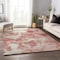 Homeroots 3' X 5' Pink And Ivory Abstract Washable Indoor Outdoor Area Rug 643601 - alternate 2