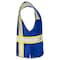 Dome75 Hi-Vis Safety Vest 4X/5X Class Non-ANSI/Enhanced Visibility , Zipper 6 Pockets, 2 Mic Tab DV2183 - alternate 3