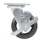 Vestil Rubber Swivel With Brake Caster 5 In. Diameter x 2 In. Width 440 Lb. Capacity Dark Black CST-VE-5X2MR-SWB - alternate 3