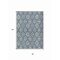 Homeroots 8' X 10' Navy Blue Ivory And Taupe Floral Medallion Washable Indoor Outdoor Area Rug 614608 - alternate 2