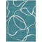 Homeroots 10' X 14' Teal Blue And Ivory Abstract Washable Indoor Outdoor Area Rug 597528 - alternate 3