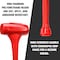 Neiko 9 Lb Dead Blow Hammer, 30 in Long, Red, Unibody Molded, Ergonomic Textured Handle, 3 Inch Head 02884B - alternate 2