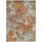 Homeroots 9' X 12' Copper And Orange Abstract Washable Indoor Outdoor Area Rug 609592 - alternate 3