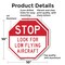 Signmission Stop Look for Low Flying Aircraft, 10 inch X 10 inch, Aluminum Metal Signs, 2PK OC-A-2PACK-10-261 - alternate 4