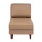 Flash Furniture HERCULES Artemis Cognac LeatherSoft Middle Reception Chair w/Wooden Walnut Legs ZB-8921M-COGNAC-GG - alternate 2